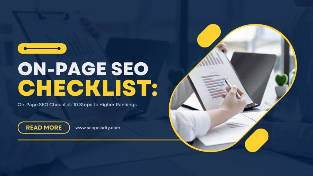 On-page SEO best practices checklist for website optimization
